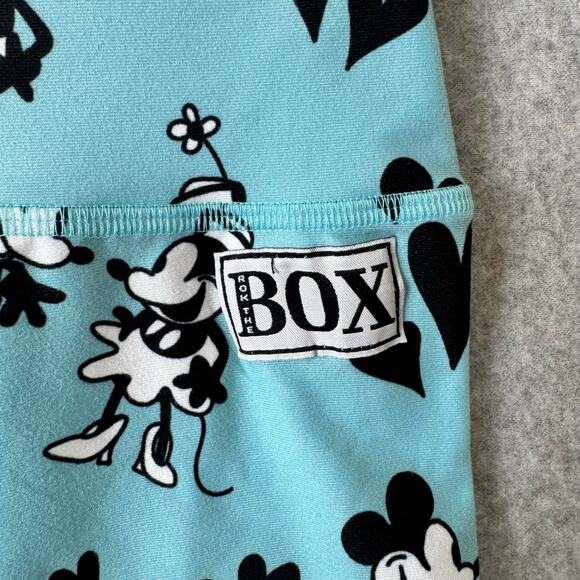 RokTheBox Bike Shorts Women’s Medium Mickey Minnie Mouse Blue Athletic Running - Picture 2 of 10